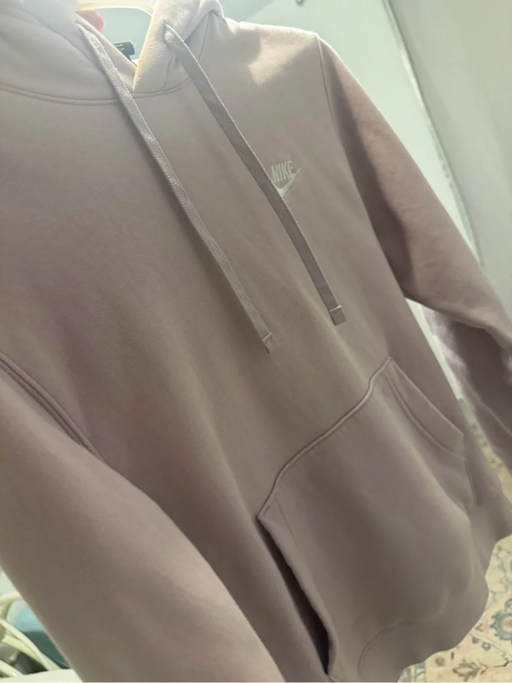 Nike Pastel Pink Hooded Pullover Sweatshirt